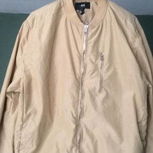 Brown bomber jacket